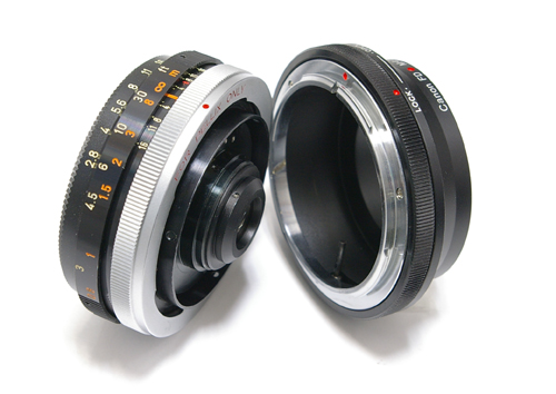 CANON PELLIX FLP38mmf2.8パンケーキレンズ ブースター付