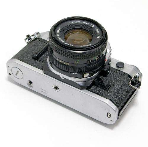 中古 キャノン AE-1 シルバー NewFD 50mm F1.8 セット Canon