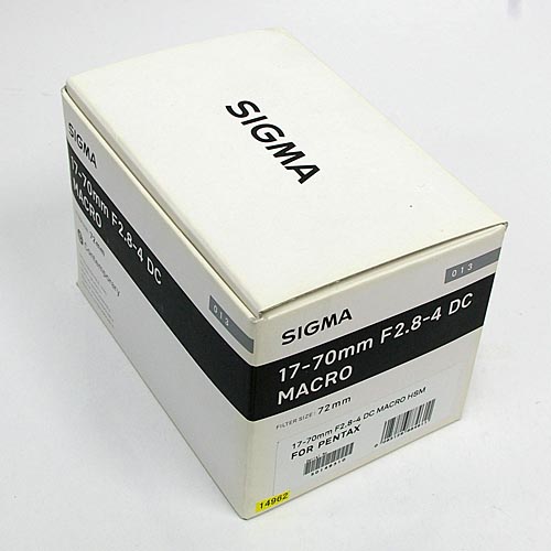中古 シグマ 17-70mm F2.8-4 DC MACRO HSM ペンタックス用 SIGMA 【中古レンズ】 14962