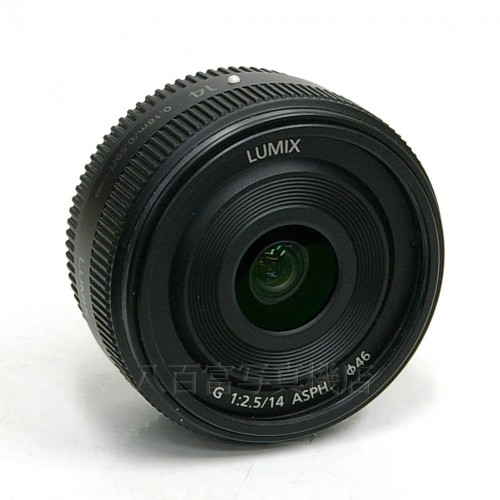 【中古】 パナソニックLUMIX G 14mm/F2.5 II ASPH ブラック  マイクロフォーサーズ用 Panasonic ルミックス  H-H014A 20613