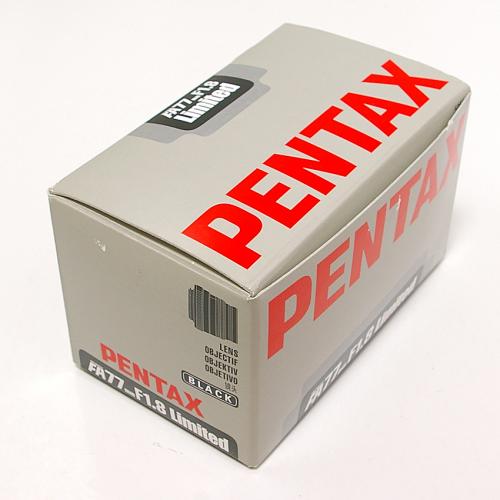未使用品 smcペンタックス FA 77mm F1.8 Limited ブラック 日本製 PENTAX