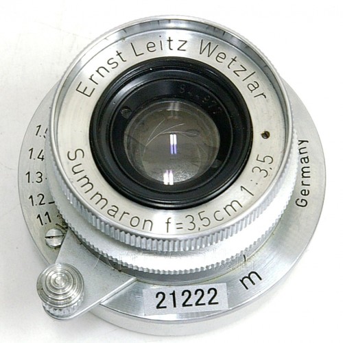 【中古】 ライカ SUMMARON 35mm F3.5 Lマウント Leica ズマロン　中古レンズ 21222