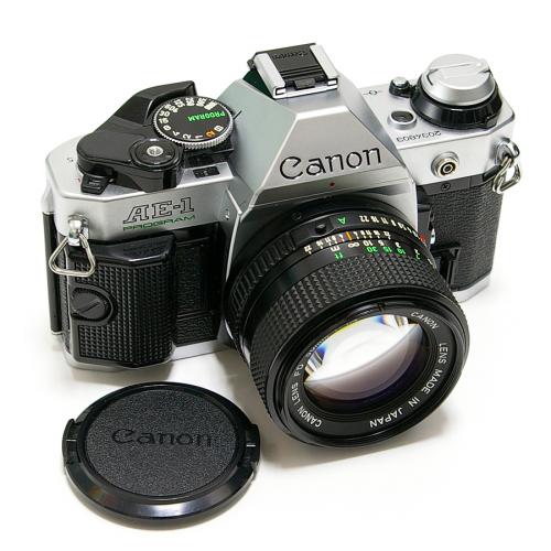 中古 キャノン AE-1 PROGRAM シルバー New FD 50mm F1.4 セット Canon 【中古カメラ】