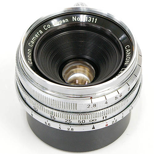 中古 キヤノン 28mm F2.8 ライカLマウント Canon 【中古レンズ】 14780