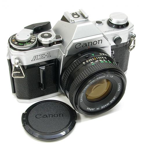 中古 キャノン AE-1 シルバー 50mm F1.8 セット Canon 【中古カメラ】 04204