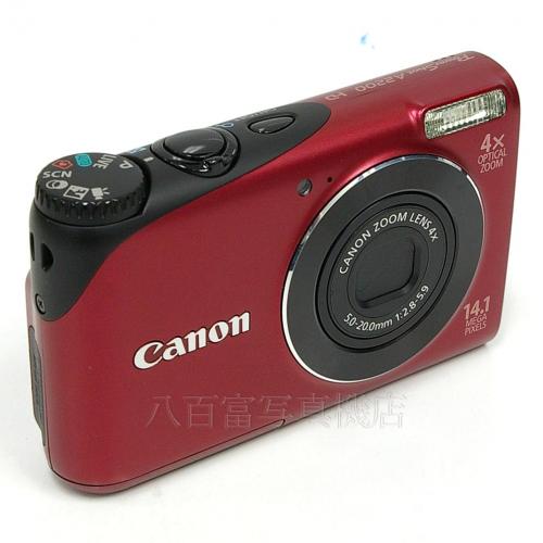 中古デジタルカメラ キャノン PowerShot A2200 レッド Canon