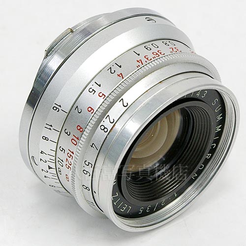 中古レンズ ライカ SUMMICRON 35mm F2 ドイツ製　シルバー Leica 15911