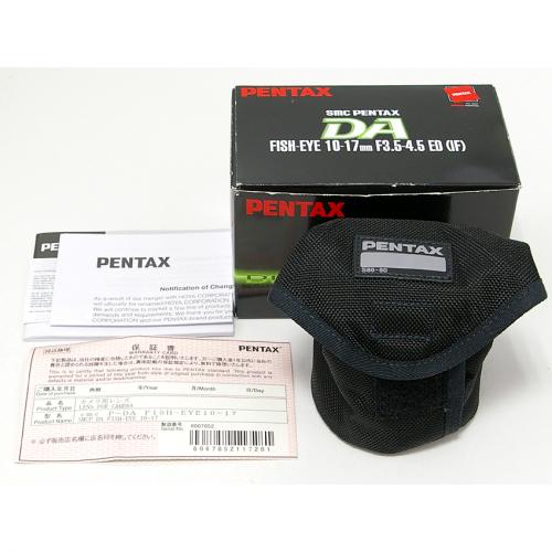 中古 ペンタックス DA FISH-EYE 10-17mmF3.5-4.5ED PENTAX