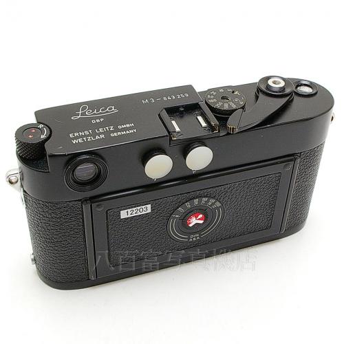 中古 ライカ M3 リペイントブラック ボディ Leica 【中古カメラ】 12203