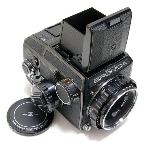 中古 ブロニカ EC ブラック 75mm F2.8 セット ZENZABRONICA 【中古カメラ】 R9418