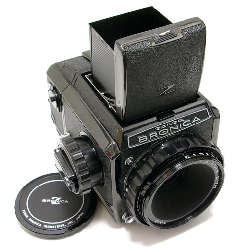 中古 ブロニカ S2A ブラック Nikkor 75mm F2.8 セット BRONICA 【中古カメラ】 R9751