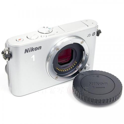 【中古】 ニコン Nikon 1 J3 ボディ シルバー 中古カメラ 18489