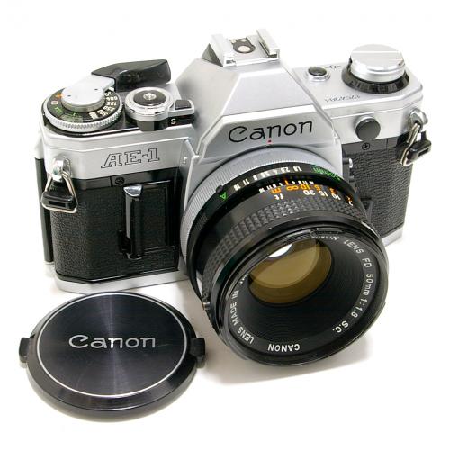 中古 キャノン AE-1 シルバー 50mm F1.8 セット Canon 【中古カメラ】 00292