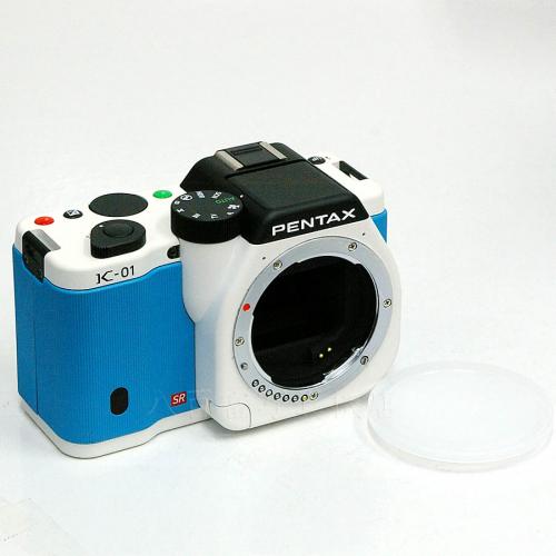 【中古】  ペンタックス K-01 ボディ ホワイト・ブルー　 PENTAX 中古カメラ 18631