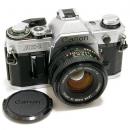 中古 キャノン AE-1 シルバー 50mm F1.8 セット Canon 【中古カメラ】