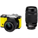 ペンタックス PENTAX K-01 レンズキット ブラック×イエロー ダブルズームキット 18-55mm/55-300mm セット 【ご予約受付中・2012年3月中旬発売予定】