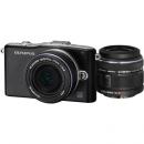 オリンパス OLYMPUS PEN mini E-PM1 ブラック ツインレンズキット