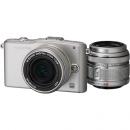 オリンパス OLYMPUS PEN mini E-PM1 シルバー ツインレンズキット
