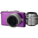 オリンパス OLYMPUS PEN mini E-PM1 パープル ツインレンズキット
