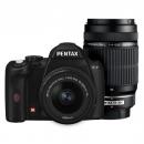 ペンタックス K-r ブラック ダブルズームキット (グリップ:ブラック) PENTAX 【レギュラーカラー】