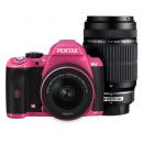 ペンタックス K-r ピンク ダブルズームキット (グリップ:ブラック) PENTAX 【レギュラーカラー】 