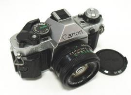 中古 キヤノン AE-1 PROGRAM シルバー NFD50mmF1.8付