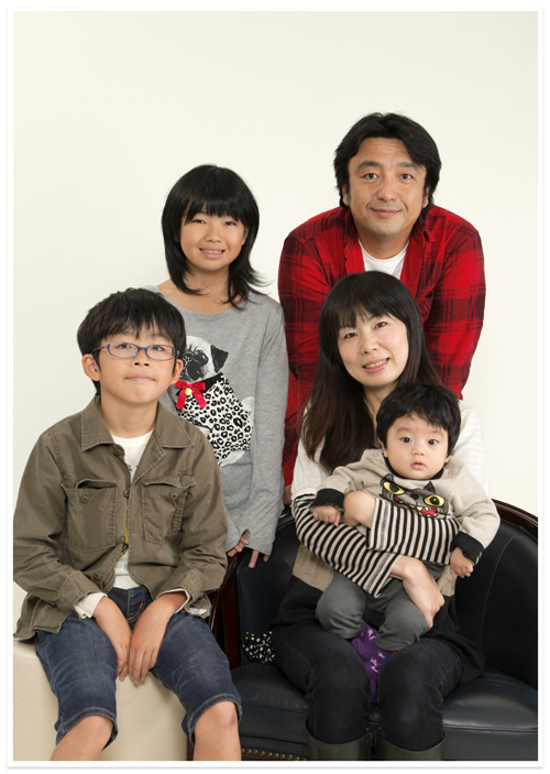 家族写真・休日の家族写真