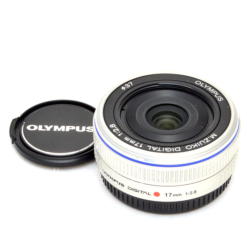 【中古】 オリンパス M.ZUIKO DIGITAL 17mm F2.8 シルバー マイクロフォーサーズ OLYMPUS Mズイコー 中古交換レンズ  50366｜カメラのことなら八百富写真機店