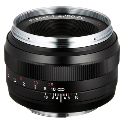 《即納可能》 カール ツァイス Carl Zeiss クラシック Classic プラナー Planar T* 50mm F1.4 ZE / CANON EF / 標準レンズ / 35mmフルサイズ対応 キヤノンEFマウント