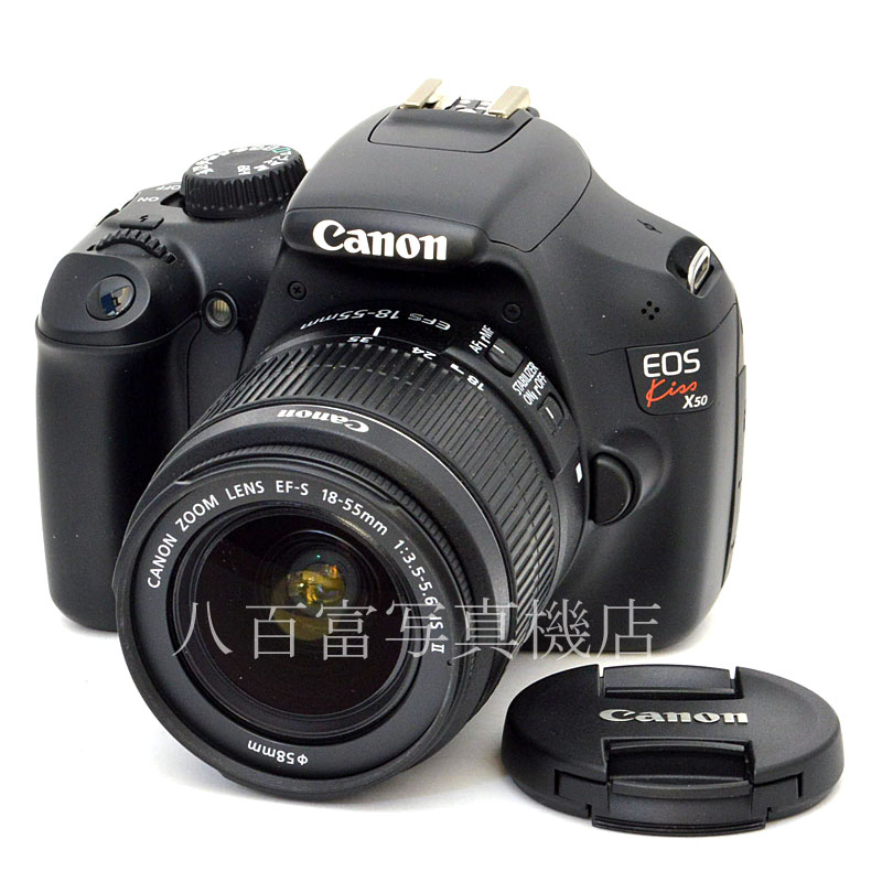 【中古】 キヤノン EOS Kiss X50 EF-S 18-55mm IS II レンズキット Canon 中古デンタルカメラ 50376