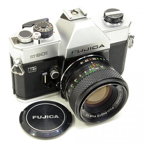 中古 フジカ ST801 シルバー 55mm F1.8 セット FUJICA 【中古カメラ】 01442