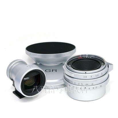 中古】 リコー GRレンズ 28mm F2.8 ライカLマウント シルバー RICOH