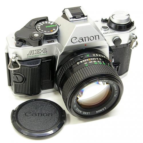 販売済み 中古 キャノン AE-1 PROGRAM シルバー New FD 50mm F1.4 セット Canon 【中古カメラ】 K170501921