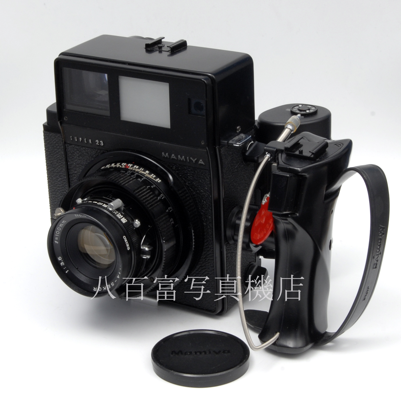 【中古】 マミヤプレス スーパー23 100mm・6X9・グリップセット ブラック Mamiya  中古カメラ 63001