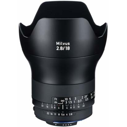 《Milvus》 カール ツァイス Carl Zeiss Milvus 18mm F2.8 ZF.2 〔CPU付きニコンAi-S用〕 ミルバス 2.8/18