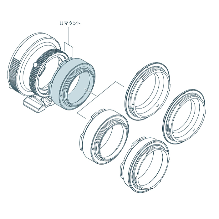 SHOTEN レンズマウントアダプター UMSシリーズ用マウントパーツ E-MOT-U （ソニーEマウント）焦点工房