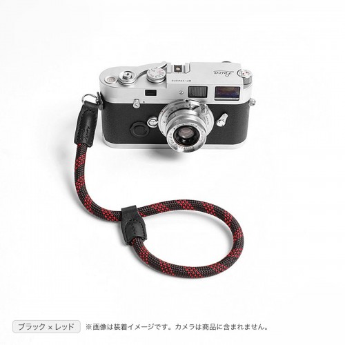 cam-in ハンドストラップ DWS-001 リング型 ブラック X レッド カムイン