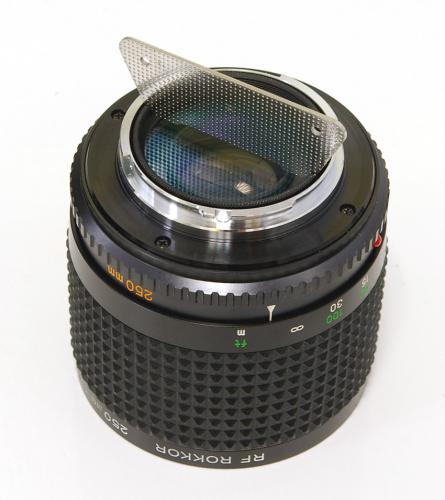 中古 minolta/ミノルタ RFロッコール 250mm F5.6-フィルター交換