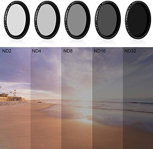 K&F Concept NANO-X バリアブル(可変式)NDフィルター 52mm （Xムラ制御タイプ 減光範囲 ND2 - ND32） KF-52NDX2-32