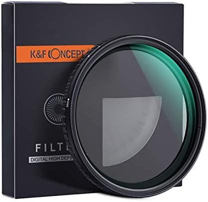 K&F Concept NANO-X バリアブル(可変式)NDフィルター 52mm （Xムラ制御タイプ 減光範囲 ND2 - ND32） KF-52NDX2-32