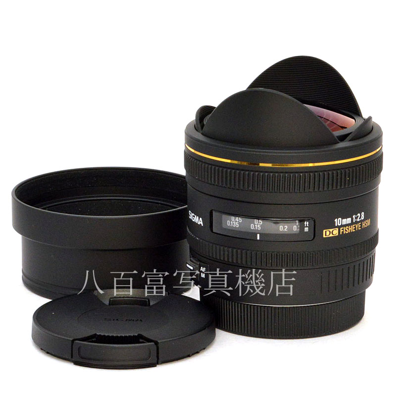 【中古】 シグマ 10mm F2.8 EX DC FISHEYE HSM キヤノンEOS用 SIGMA 中古交換レンズ 50905