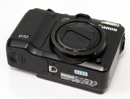 中古 Canon/キヤノン POWERSHOT G10 (パワーショット G10)-番号ラベル付近に3〜4本程度、小キズがあります。