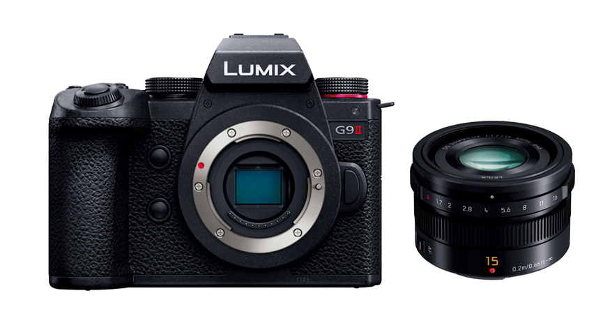 パナソニック LUMIX G9 PRO II + LEICA DG SUMMILUX 15mm F1.7 ASPH ブラック セットPANASONIC ルミックス ミラーレス一眼カメラ