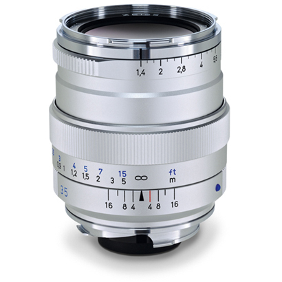 《予約商品》 カール ツァイス Carl Zeiss Distagon T* 35mm F1.4 ZM シルバー SILVER / ZM Mount / LEICA M / 広角レンズ ディスタゴン ライカＭマウント 《入荷予定：2025/06頃》