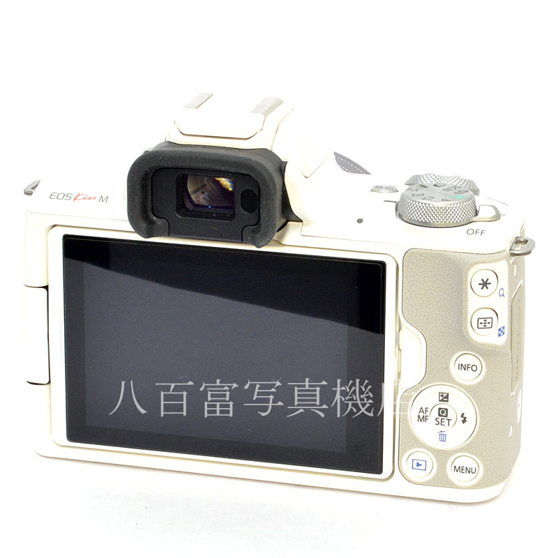 美品 完動品！Canon EOS Kiss M ホワイトEF-M 15-45mm 中古】 キヤノン EOS Kiss M ホワイト EF-M15-45 IS STM
