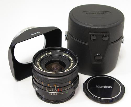 中古 KONICA/コニカ ヘキサノン AR 28mm F3.5 角型フード付