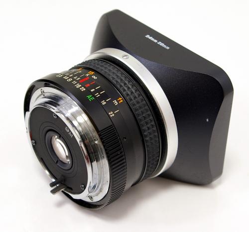 中古 KONICA/コニカ ヘキサノン AR 28mm F3.5 角型フード付