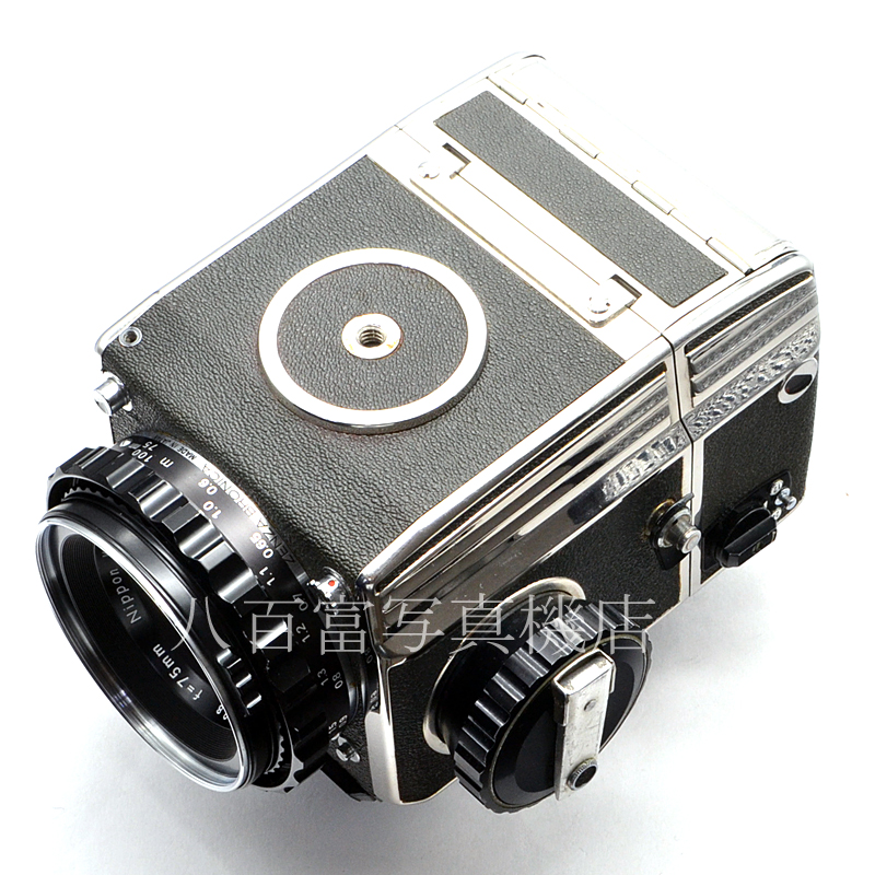 【中古】 ゼンザ ブロニカ S2 シルバー 前期 Nikkor-P 75mm F2.8 セット ZENZA BRONICA 中古フイルムカメラ 54981