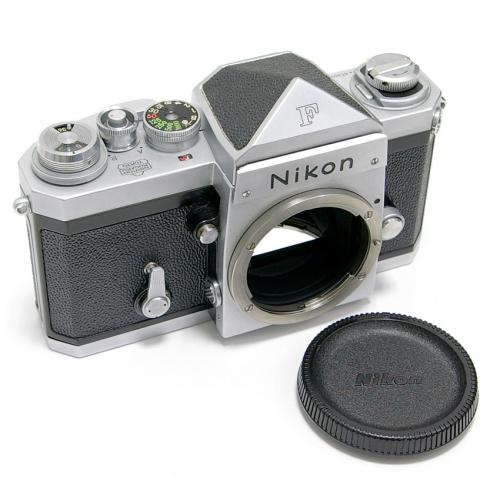 中古 ニコン F アイレベル (赤点)シルバー ボディ Nikon