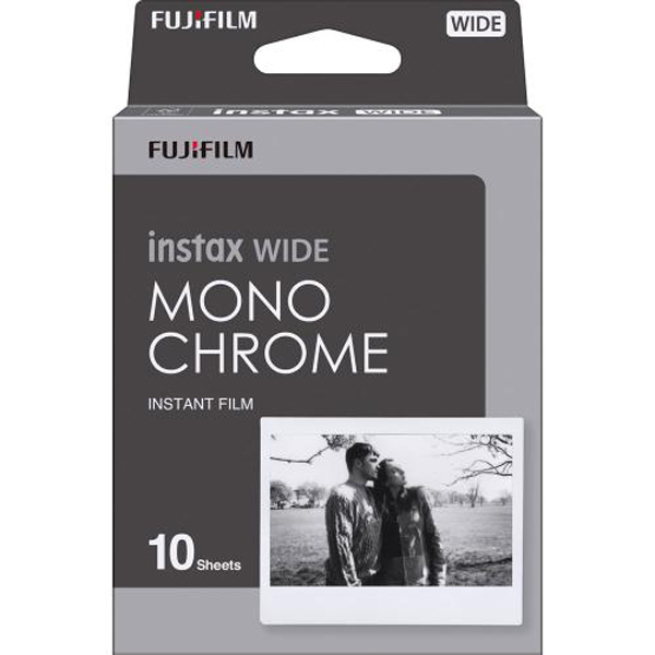 富士フイルム インスタントカラーフィルム instax WIDE モノクローム [10枚入り 1パック]  FUJICOLOR